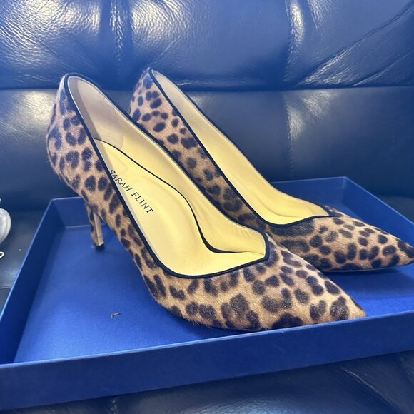 Sarah Flint Shoes - Sarah Flint Perfect Pump 85 Chocolate Leopard Hair
